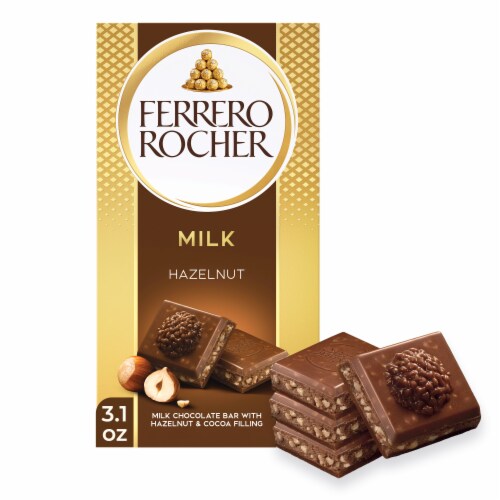 Ferrero Rocher premium chocolate bar Milk Chocolate with Hazelnut Filling Perfect Self Treat