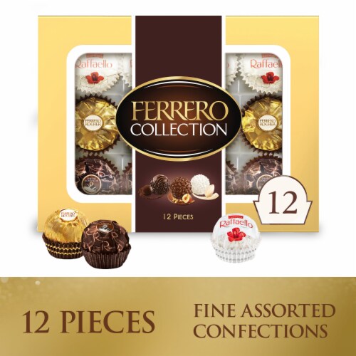 Ferrero Collection Premium Gourmet Assorted Hazelnut Milk Chocolate and Dark Chocolate