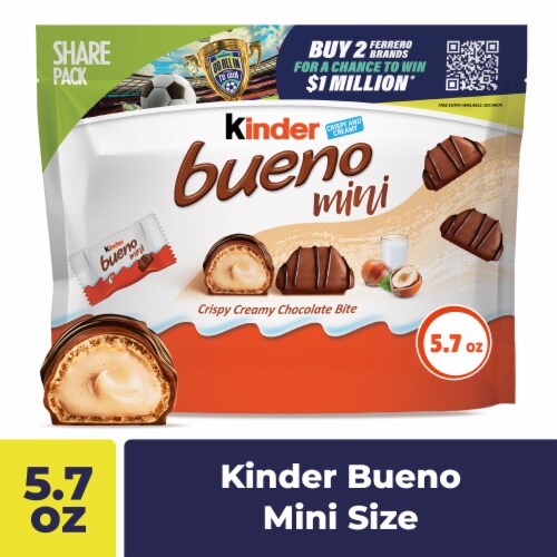Kinder Bueno Mini Milk Chocolate Bars with Hazelnut Filling Chocolate Candy Bars