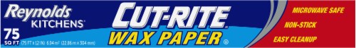 Reynolds Kitchens Wax Paper Food Wrap 12 INCH 75 Square Feet White 1 PACK 1 Count