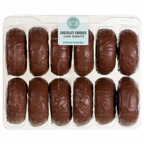 Bakery Fresh Chocolate Coated Cake Donuts