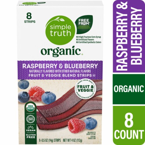 Simple Truth Organic® Raspberry & Blueberry Fruit & Veggie Strips