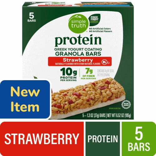 Simple Truth® Protein Greek Yogurt Coating Strawberry Granola Bars