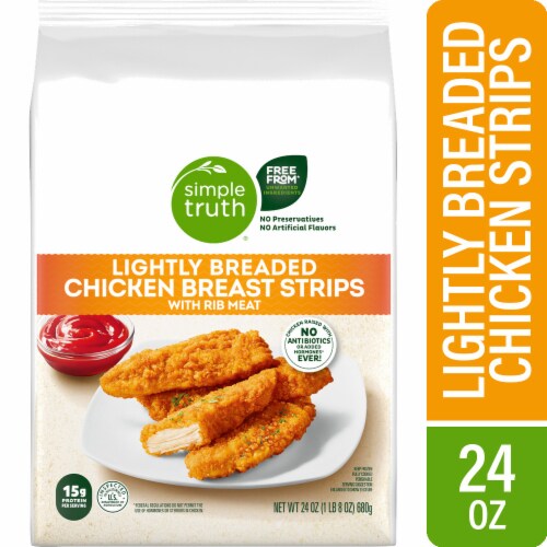 Simple Truth® Lightly Breaded Chicken Breast Strips
