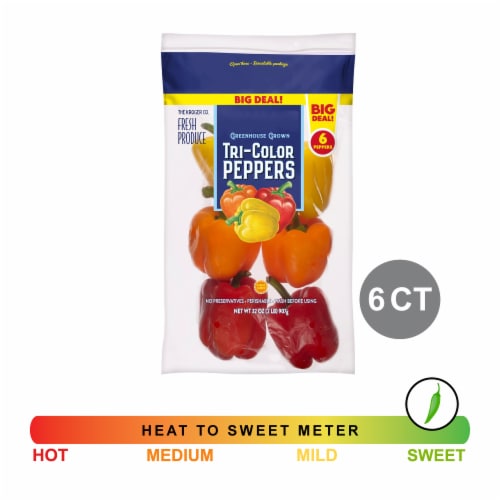 Greenhouse Grown Fresh Tri-Color Peppers – Big Deal!
