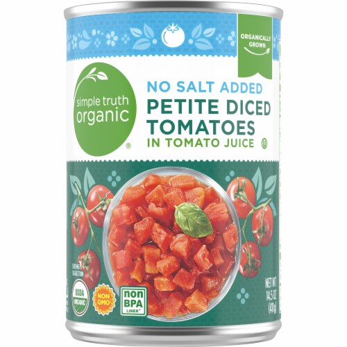 Simple Truth Organic® No Salt Added Petite Diced Tomatoes