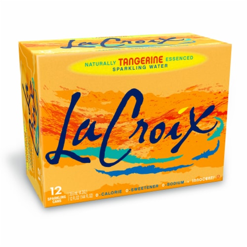 LaCroix Sparkling Water, Tangerine, 12 Fl Oz, Pack of 12