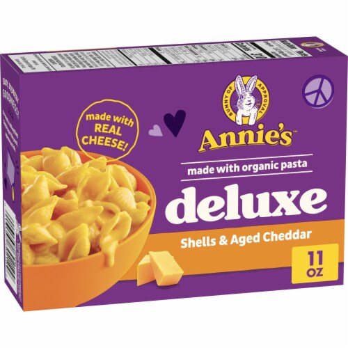 Annie’s Deluxe Shells and Aged Cheddar Pasta and Cheese Sauce