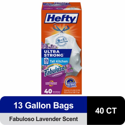 Hefty® Ultra Strong™ Tall Kitchen Fabuloso 13 Gallon Drawstring Trash Bags