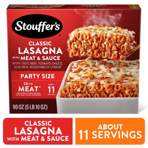 Stouffer’s Classic Lasagna with Meat & Sauce Party Size Lasagna Frozen Dinners