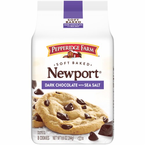 Pepperidge Farm Soft Baked Newport Dark Chocolate Cookies With Sea Salt