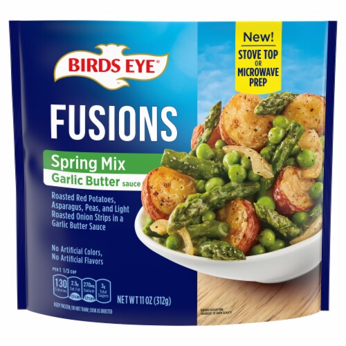 Birds Eye Fusions Spring Mix Garlic Butter Sauce, Frozen Side