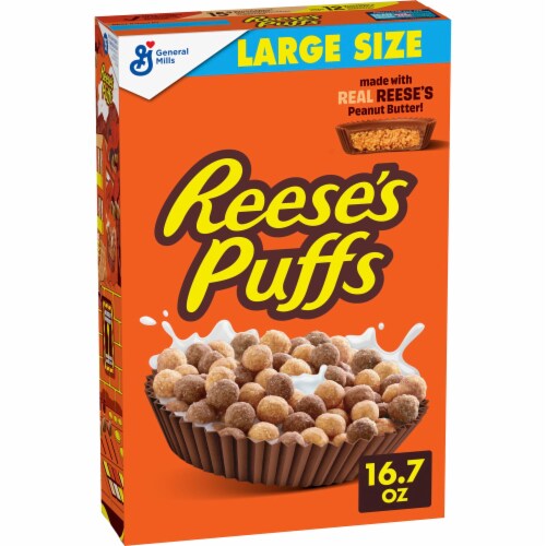 General Mills REESE’S PUFFS Chocolatey Peanut Butter Cereal Large Size