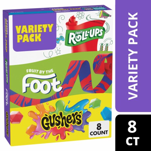 Fruit Roll-Ups™ Fruit by the Foot™ Gushers™ Fruit Flavored Snacks Variety Pack