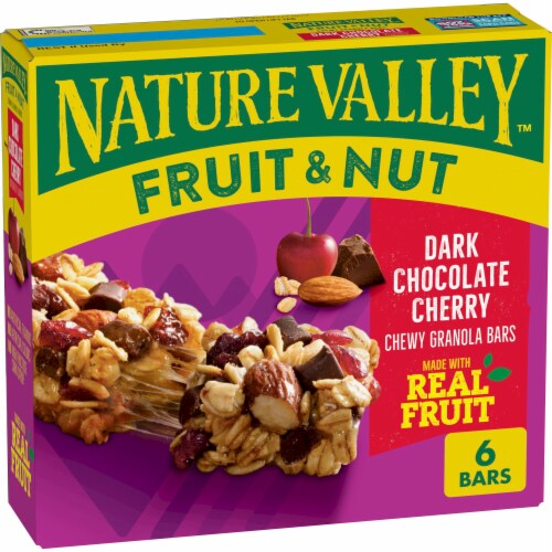 Nature Valley Dark Chocolate Cherry Trail Mix Fruit and Nut bars