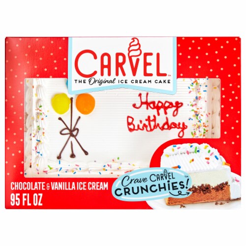 Carvel Chocolate, Vanilla and Crunchies Party Size Ice Cream Cake, Serves 24