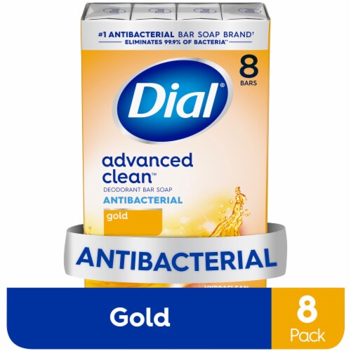 Dial® Advanced Clean™ Gold Antibacterial Deodorant Bar Soap