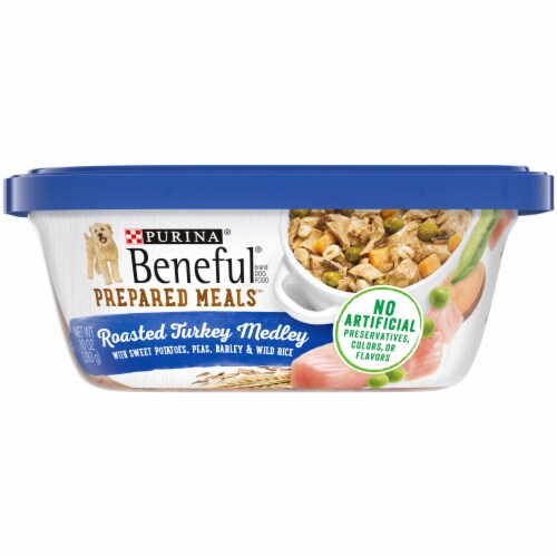 Purina Beneful High Protein, Wet Dog Food With Gravy, Prepared Meals Roasted Turkey Medley