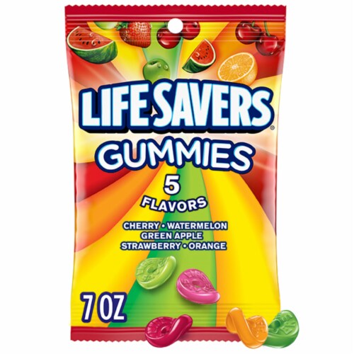 Life Savers 5 Flavors Gummies Candy Bag