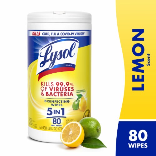 Lysol Disinfecting Wipes Lemon and Lime Blossom