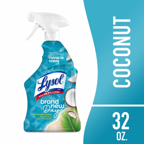 Lysol Brand New Day All Purpose Cleaner Spray, Disinfecting Spray, Coconut and Sea Minerals
