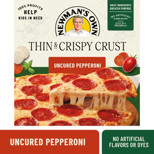 Newman’s Own Uncured Pepperoni Thin and Crispy Crust Frozen Pizza