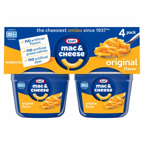 Kraft Original Mac N Cheese Macaroni and Cheese Cups Easy Microwavable Dinner