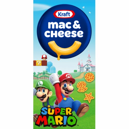 Kraft Mac & Cheese Macaroni and Cheese Dinner with Super Mario Power-Up Pasta Shapes