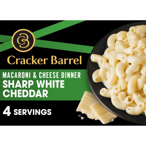 Cracker Barrel Sharp White Cheddar Macaroni & Cheese Dinner, Box