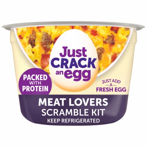 Just Crack An Egg Meat Lovers Low Carb Protein Packed Scramble Breakfast Bowl Kit