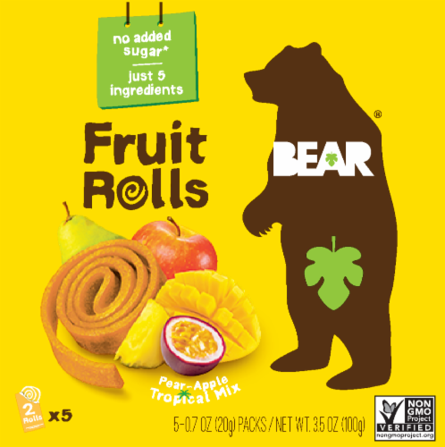 BEAR® Pear Apple Tropical Mix Fruit Rolls