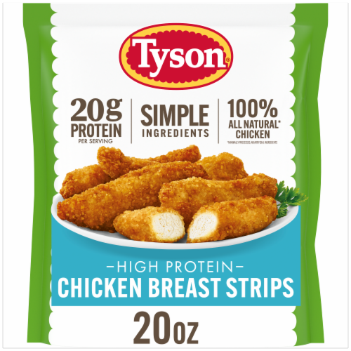Tyson® Simple Ingredient Chicken Breast Strips Fully Cooked Frozen Appetizers