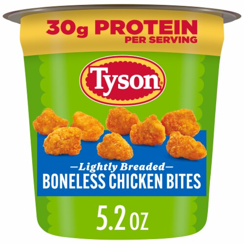 Tyson Frozen Lightly Breaded Boneless Chicken Bites Cup