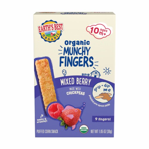 Earth’s Best Organic® Mixed Berry Munchy Fingers Toddler Snacks