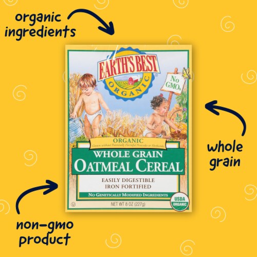 Earth’s Best Organic Whole Grain Oatmeal Baby Cereal