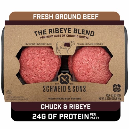 Schweid & Sons® The Ribeye Blend Ground Beef Patties