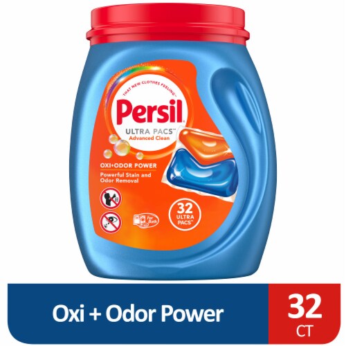 Persil Ultra Pacs Oxi+Odor Power Advanced Clean Laundry Detergent with Stain & Odor Removal