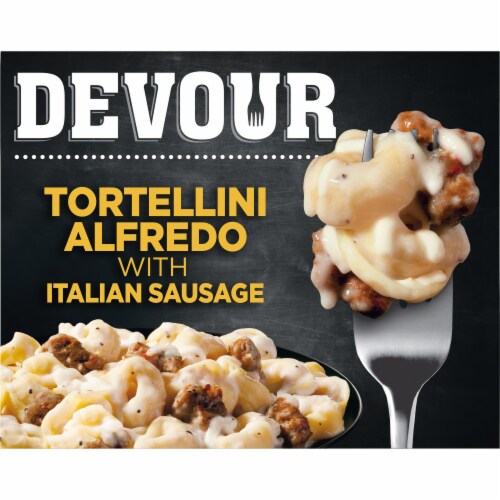 DEVOUR Tortellini Alfredo with Italian Sausage Frozen Meal
