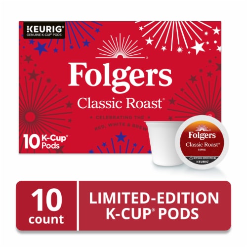 Folgers 2.80 Ounce Classic Roast 10 Count Coffee K-Cup Each