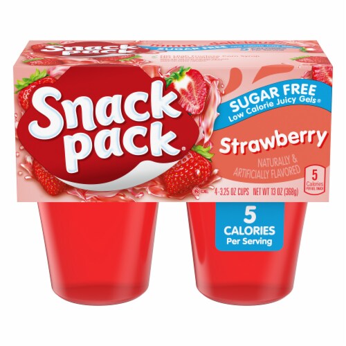 Snack Pack Zero Sugar Strawberry Flavored Juicy Gels