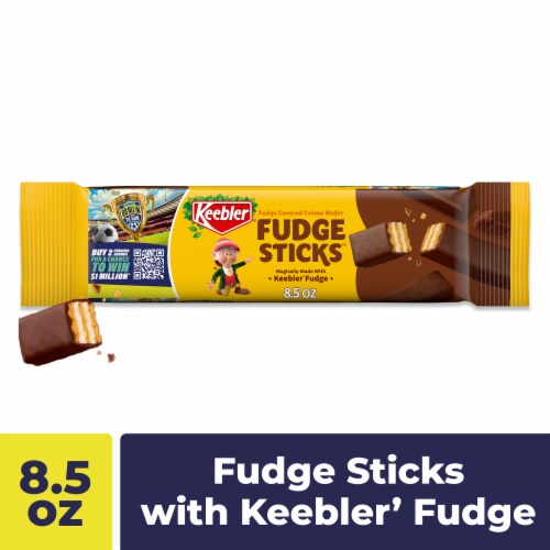 Keebler Fudge Sticks Creme Wafer Dunked in Keebler Fudge