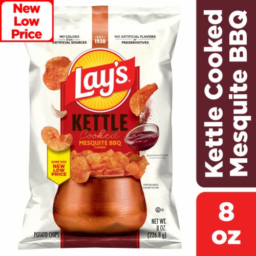 Lay’s® Kettle Cooked Potato Chips Mesquite BBQ Kettle