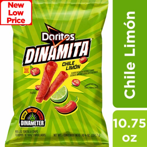 Doritos Dinamita Rolled Tortilla Chips Chile Limon Flavor