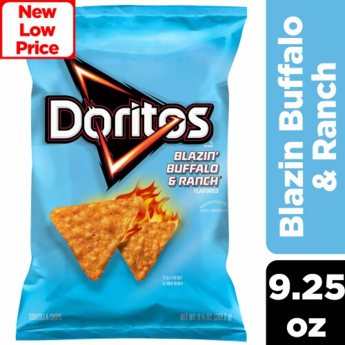 Doritos Tortilla Chips Blazin’ Buffalo & Ranch Flavored 9 1/4 Oz