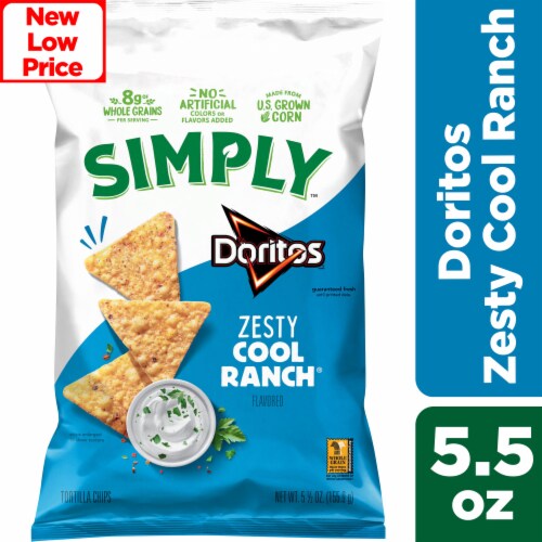 Simply® Doritos Zesty Cool Ranch Tortilla Chips