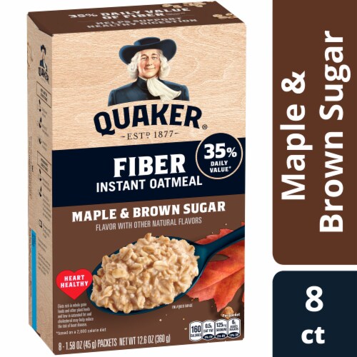 Quaker® Maple & Brown Sugar Fiber Instant Oatmeal