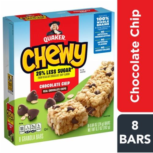 Quaker Chewy® Chocolate Chip Reduced Sugar Granola Bars