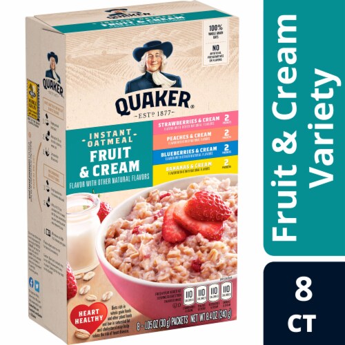 Quaker® Fruit & Cream Instant Oatmeal Variety Pack