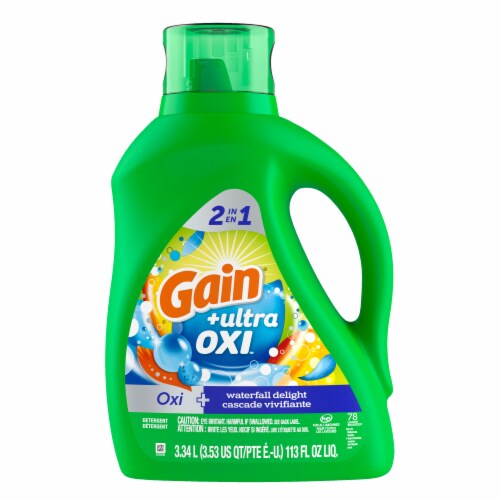Gain Ultra Oxi Liquid Laundry Detergent Waterfall Delight Scent
