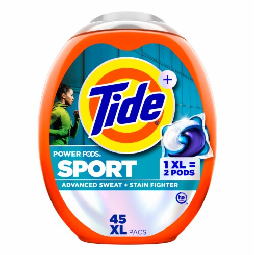 Tide Power Pods Sport Laundry Detergent Pacs Advanced Sweat + Stain Fighter